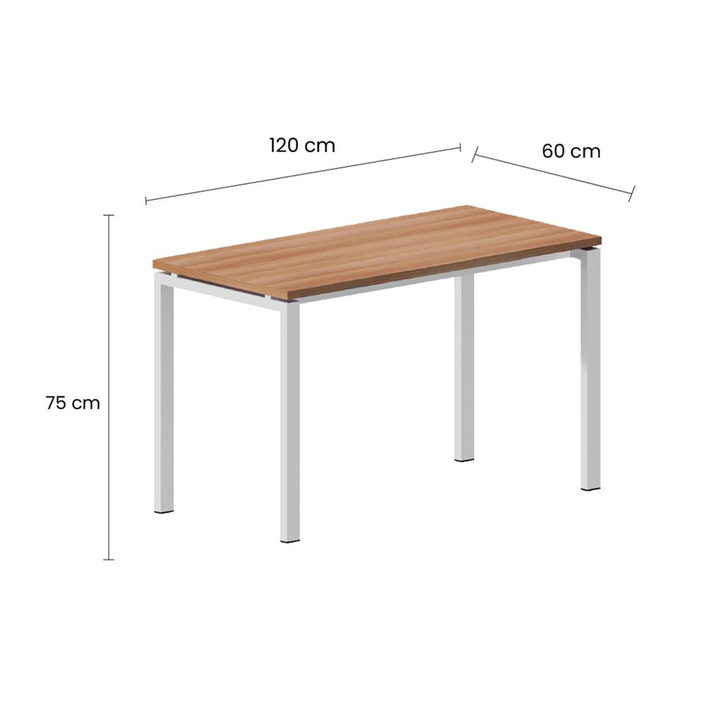 โต๊ะอเนกประสงค์ OFFICEINTREND NEWTRON WL-CAPU 120 ซม. สีน้ำตาล/ขาว