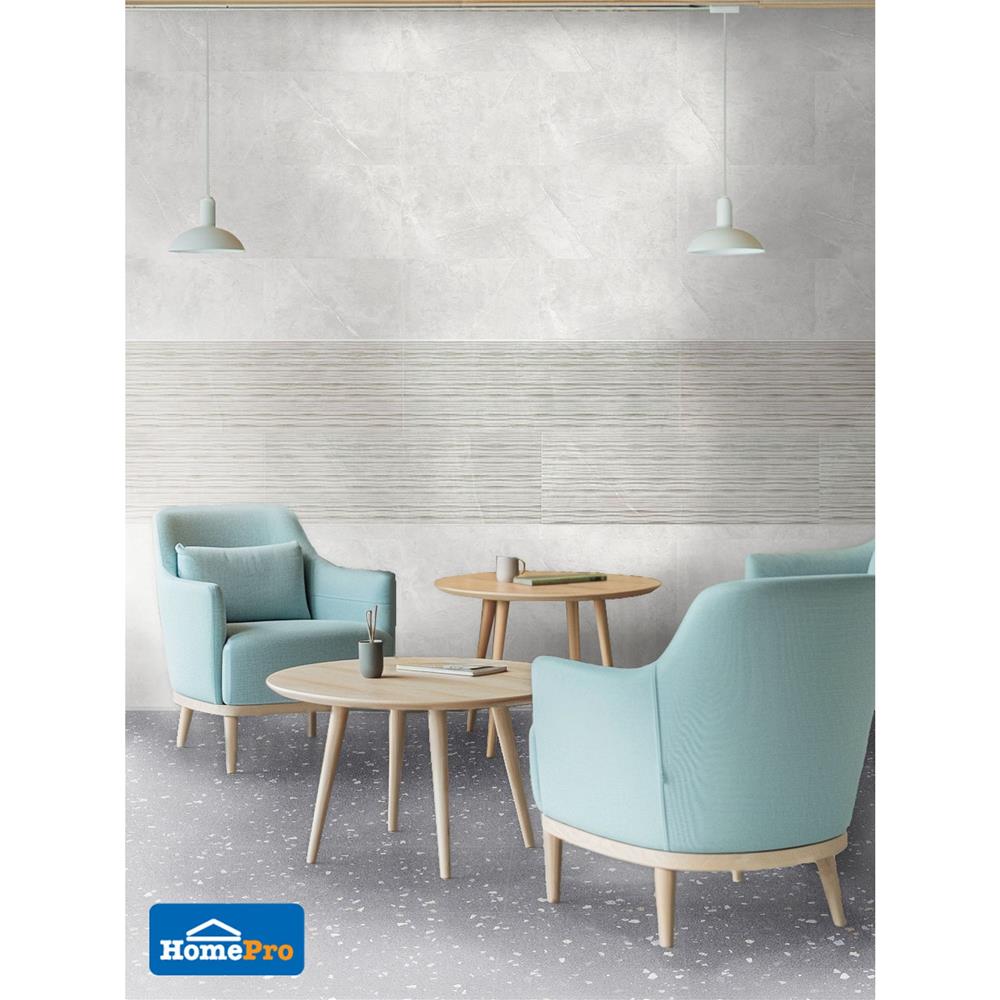 กระเบื้องผนัง 33.3x100 ซม. COTTO ESPANA ซูไทล์ เพอร์ลา เทา PM 1.33 ตร.ม.