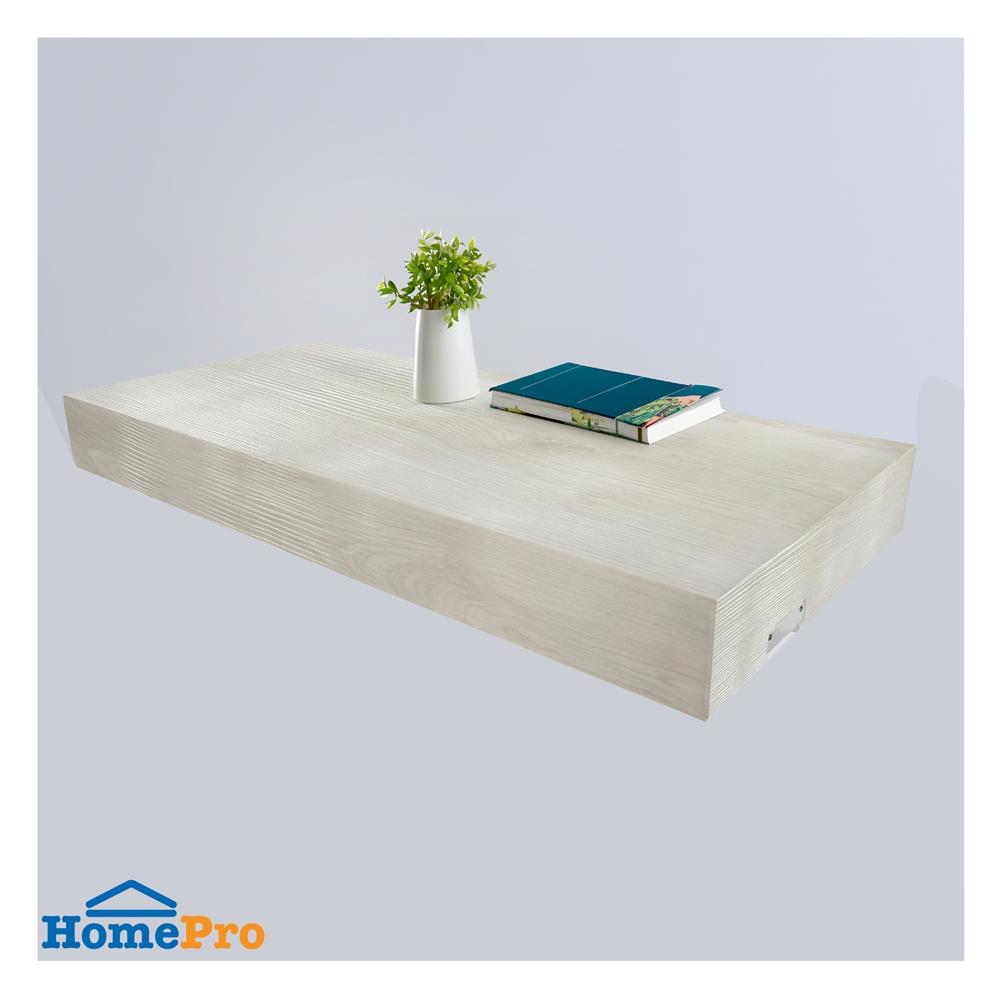 แผ่นชั้นไม้ซ่อนขาพร้อมไฟ STACKO LUMIFLEX 60X24X5 ซม. สีโรมัน ไวท์