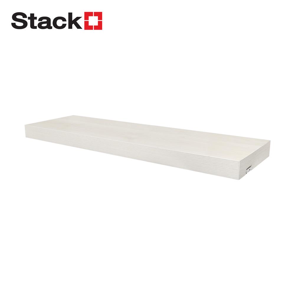 แผ่นชั้นไม้ซ่อนขาพร้อมไฟ STACKO LUMIFLEX 80X24X5 ซม. สีโรมัน ไวท์_1