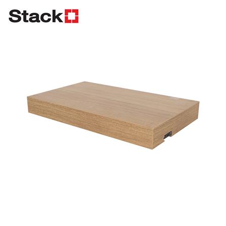 แผ่นชั้นไม้ซ่อนขาพร้อมไฟ STACKO LUMIFLEX 40X24X5 ซม. สีดาร์ค วอลนัท_0