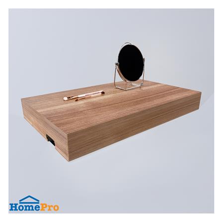 แผ่นชั้นไม้ซ่อนขาพร้อมไฟ STACKO LUMIFLEX 40X24X5 ซม. สีดาร์ค วอลนัท_6