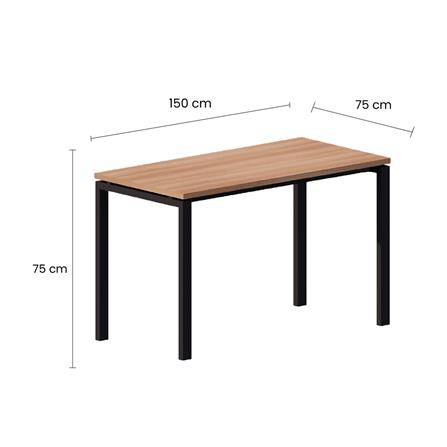 โต๊ะอเนกประสงค์ OFFICEINTREND NEWTRON BL-CAPU 150 ซม. สีน้ำตาล/ดำ_2