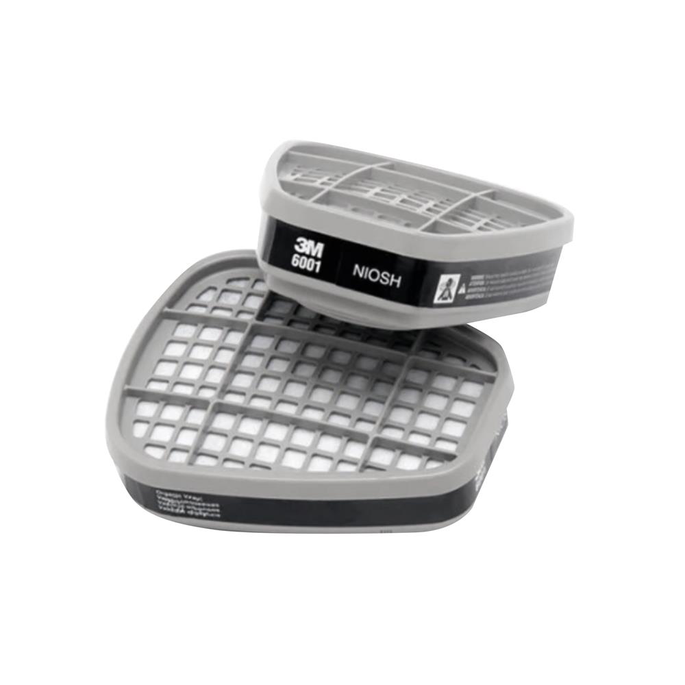ตลับกรองไอระเหยสารเคมี 3M 6001 แพ็ก 2 ชิ้น