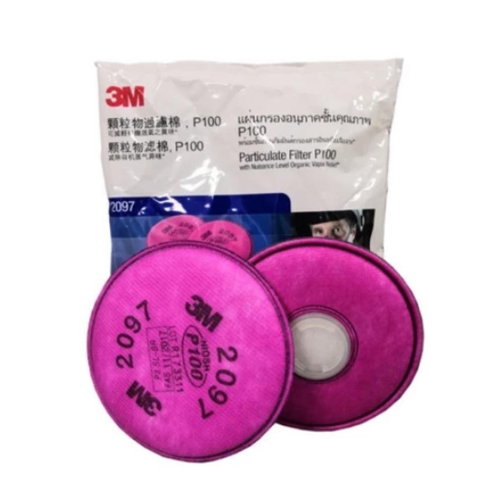 แผ่นกรองไอระเหยสารอินทรีย์ 3M 2097 P100