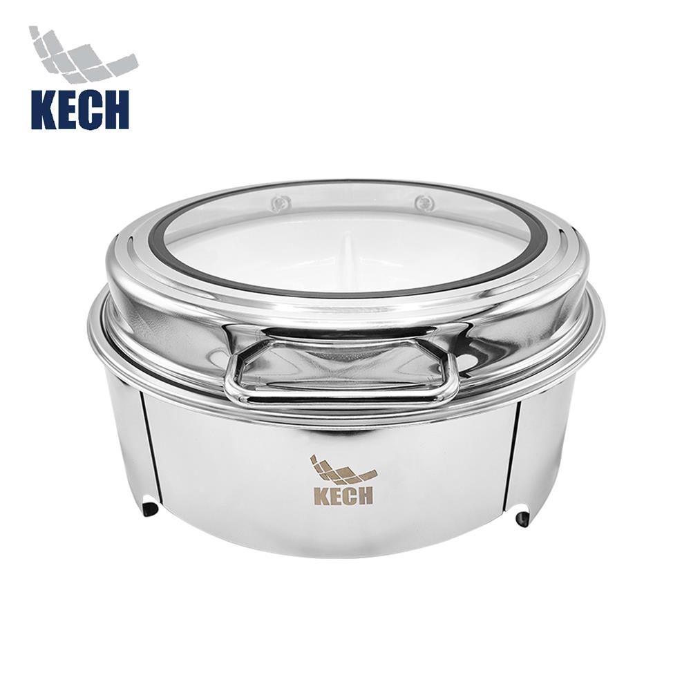 อ่างอุ่นถาดเซรามิกกลม 2 ช่อง ฝากระจกไฮดรอลิก 5.5 ลิตร KECH_0