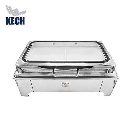 อ่างอุ่นถาดเซรามิกเหลี่ยม 2 ช่อง ฝากระจกไฮดรอลิก 8.5 ลิตร KECH_1