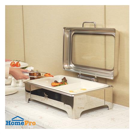 อ่างอุ่นถาดเซรามิกเหลี่ยม 2 ช่อง ฝากระจกไฮดรอลิก 8.5 ลิตร KECH_5