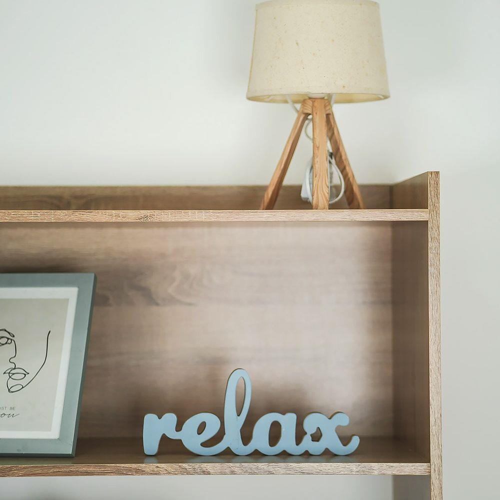 ชั้นวางของหน้าบานผสม LOOMS REINA 19214173 120 ซม. สีไม้อ่อน