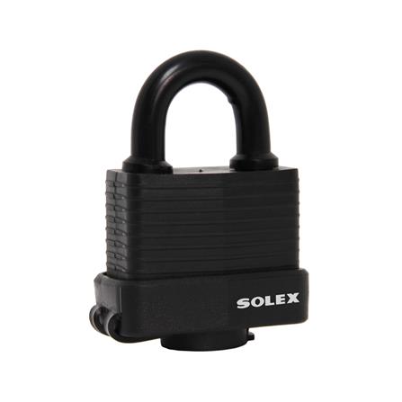 กุญแจสปริง SOLEX LM65WP 65 มม. สีดำ_0