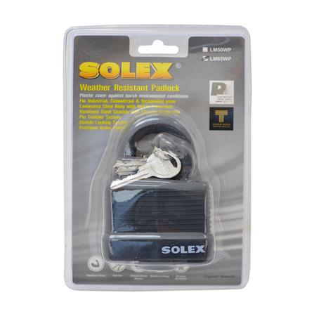 กุญแจสปริง SOLEX LM65WP 65 มม. สีดำ_1