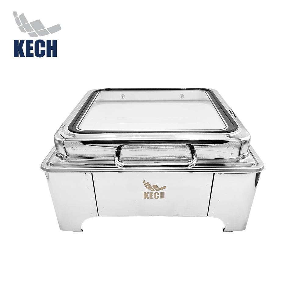อ่างอุ่นถาดเซรามิกเหลี่ยม ฝากระจกไฮดรอลิก 6 ลิตร KECH_1