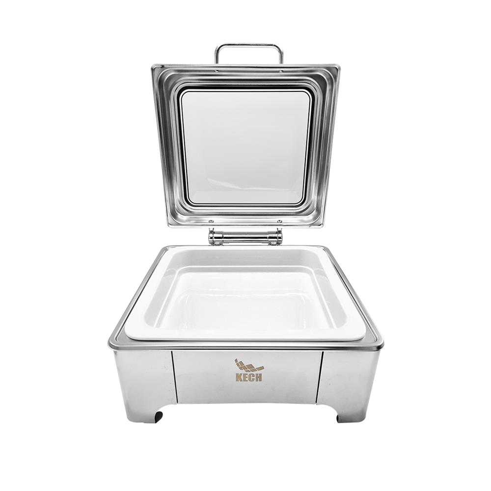 อ่างอุ่นถาดเซรามิกเหลี่ยม ฝากระจกไฮดรอลิก 6 ลิตร KECH