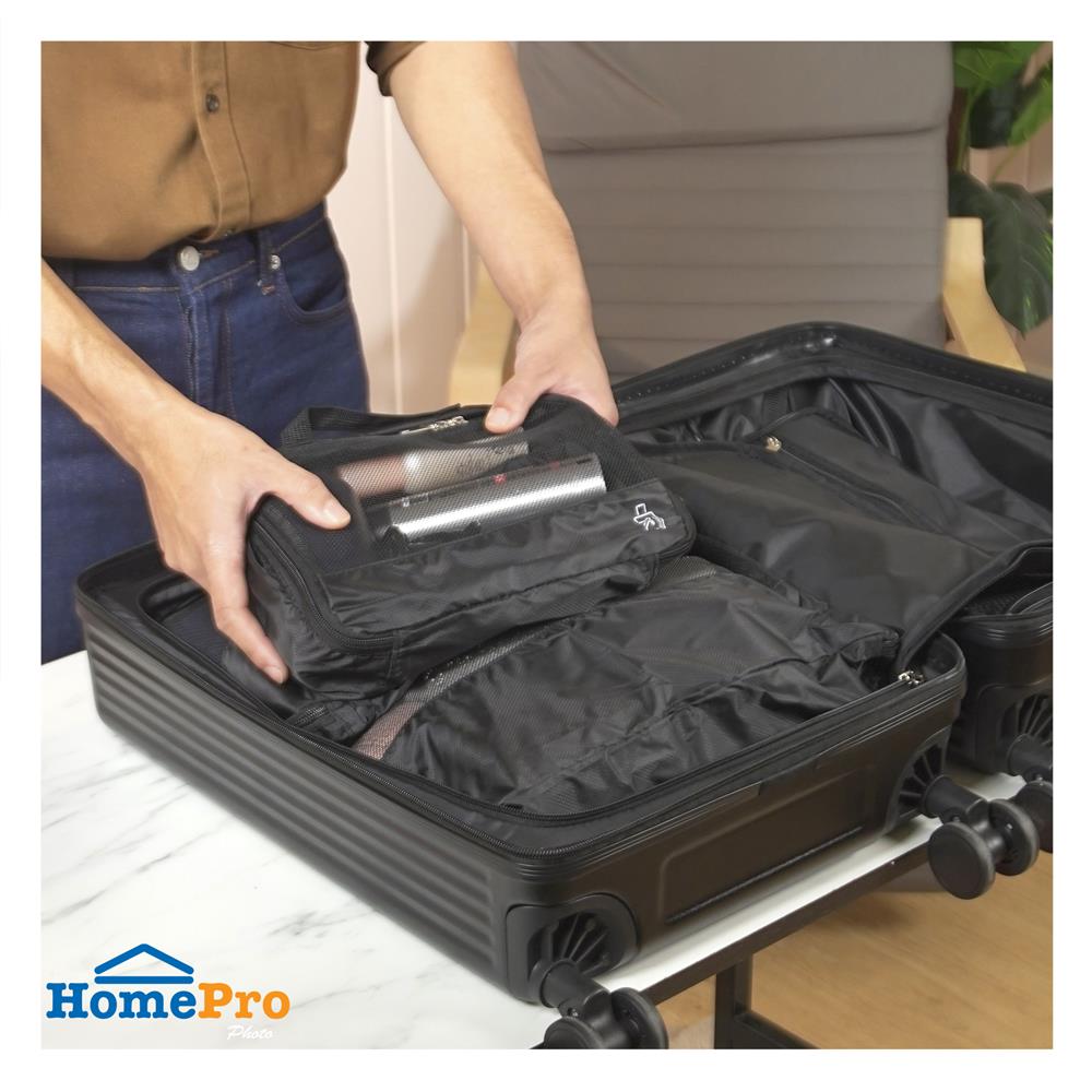 ชุดกระเป๋าจัดระเบียบ PLIM JOURNEY สีดำ (ชุด 3 ชิ้น)