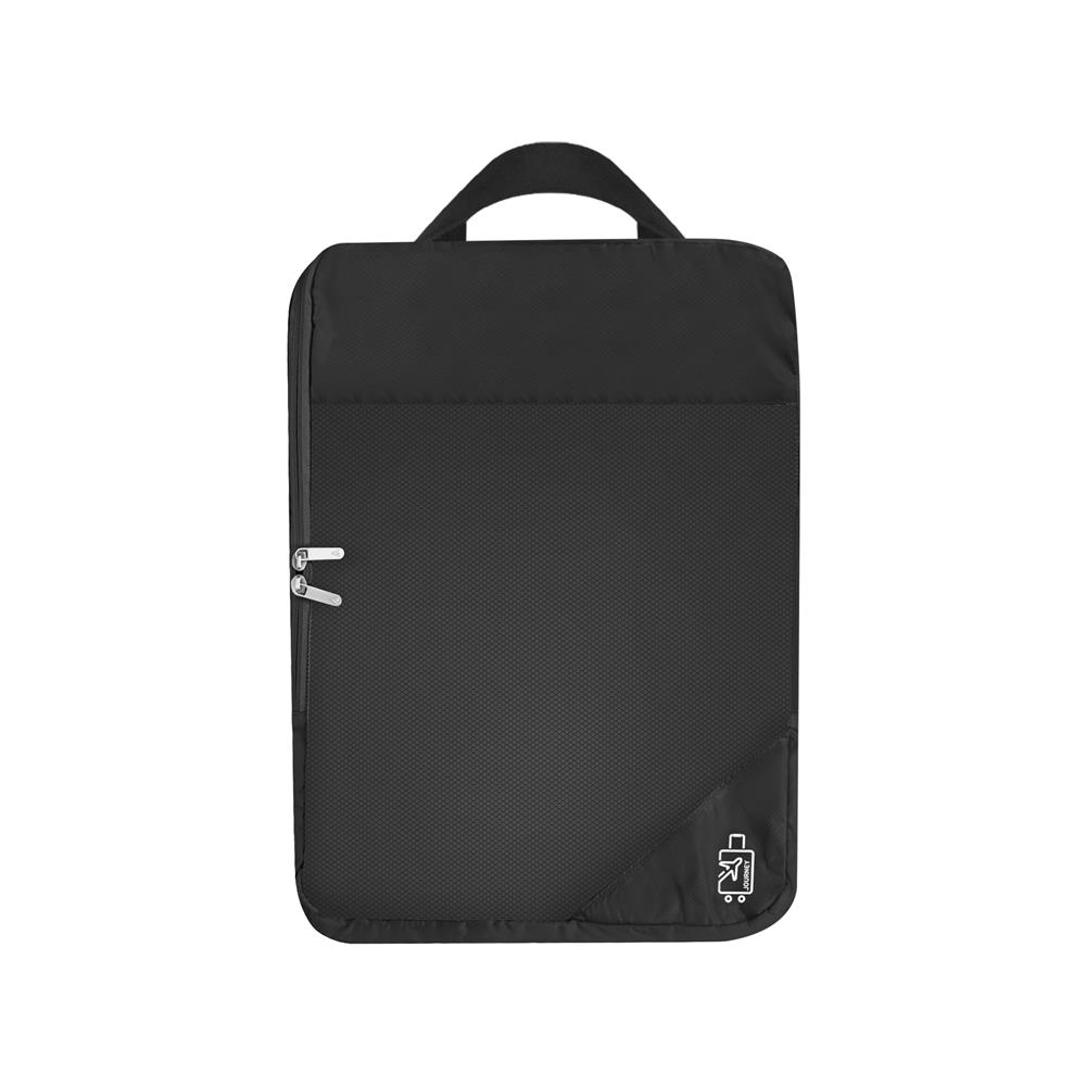 ชุดกระเป๋าจัดระเบียบ 2 ซิป PLIM JOURNEY สีดำ (ชุด 3 ชิ้น)