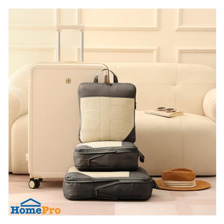 ชุดกระเป๋าจัดระเบียบ 2 ซิป PLIM JOURNEY สีดำ (ชุด 3 ชิ้น)_8