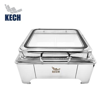 อ่างอุ่นถาดเซรามิกเหลี่ยม 2 ช่อง ฝากระจกไฮดรอลิก 5.5 ลิตร KECH_0