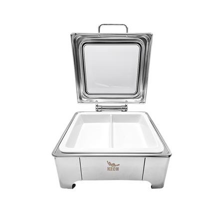 อ่างอุ่นถาดเซรามิกเหลี่ยม 2 ช่อง ฝากระจกไฮดรอลิก 5.5 ลิตร KECH_2