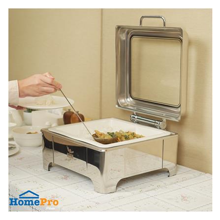 อ่างอุ่นถาดเซรามิกเหลี่ยม 2 ช่อง ฝากระจกไฮดรอลิก 5.5 ลิตร KECH_5