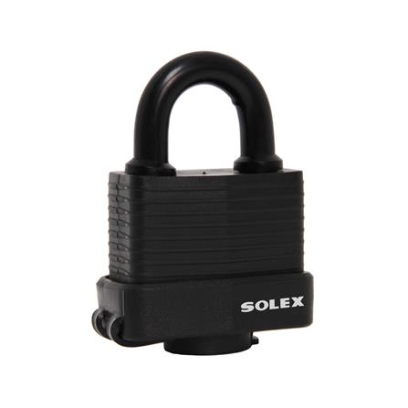 กุญแจสปริง SOLEX LM50WP 50 มม. สีดำ_0