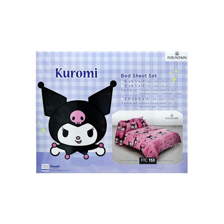 ชุดผ้าปูที่นอน 3.5 ฟุต 3 ชิ้น FOUNTAIN KUROMI 70105-FC153_3
