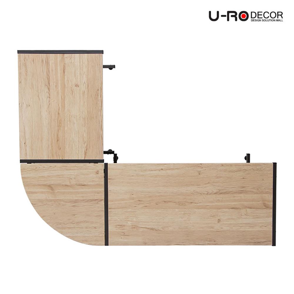 โต๊ะทำงาน U-RODECOR L-SHAPED PLUS 147 ซม. สีโอ๊ค