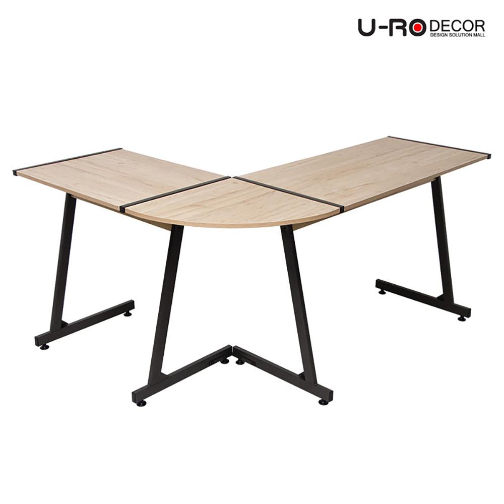 โต๊ะทำงาน U-RODECOR L-SHAPED PLUS 147 ซม. สีโอ๊ค