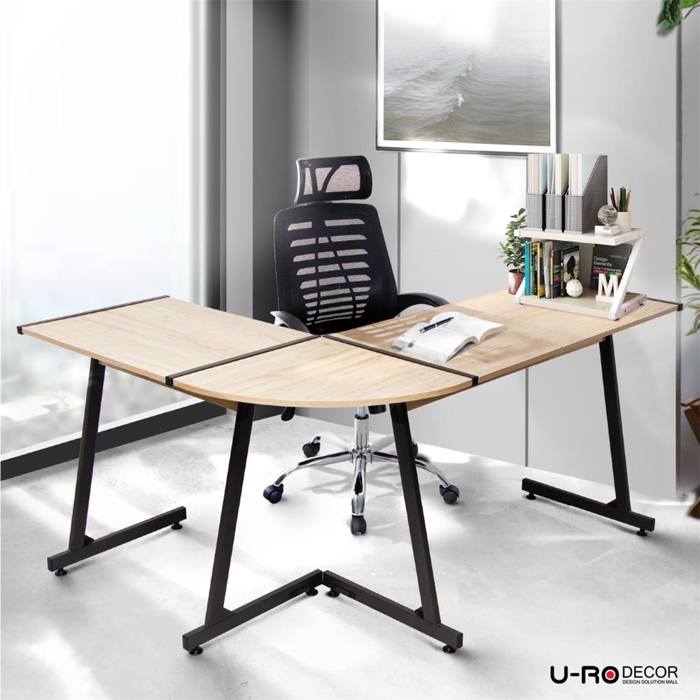 โต๊ะทำงาน U-RODECOR L-SHAPED PLUS 147 ซม. สีโอ๊ค