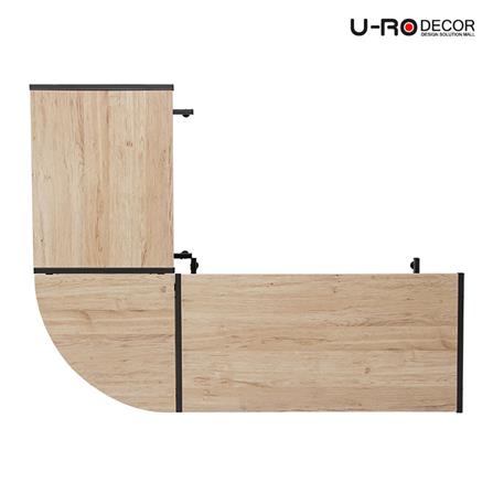 โต๊ะทำงาน U-RODECOR L-SHAPED PLUS 147 ซม. สีโอ๊ค_1