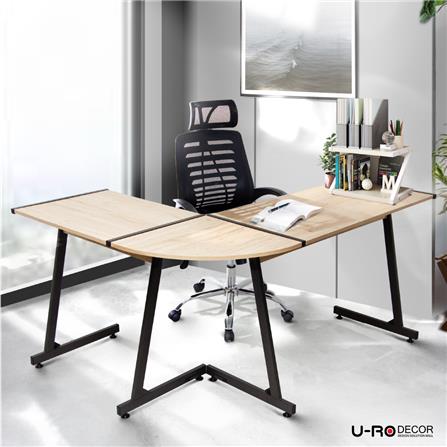 โต๊ะทำงาน U-RODECOR L-SHAPED PLUS 147 ซม. สีโอ๊ค_9