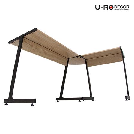 โต๊ะทำงาน U-RODECOR L-SHAPED PLUS 147 ซม. สีโอ๊ค_6