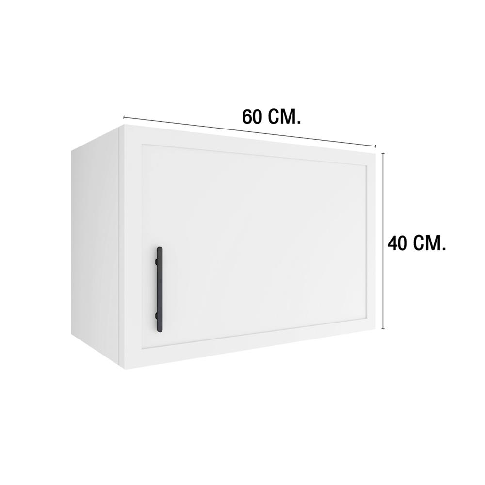 ตู้แขวนเดี่ยว MJ SLIM SHAKER 60x40 ซม. สี WHITE PEARL