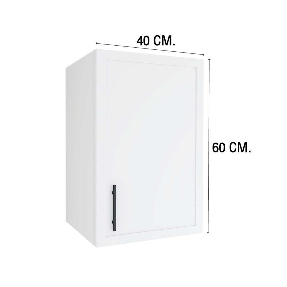 ตู้แขวนเดี่ยว MJ SLIM SHAKER 40x60 ซม. สี WHITE PEARL