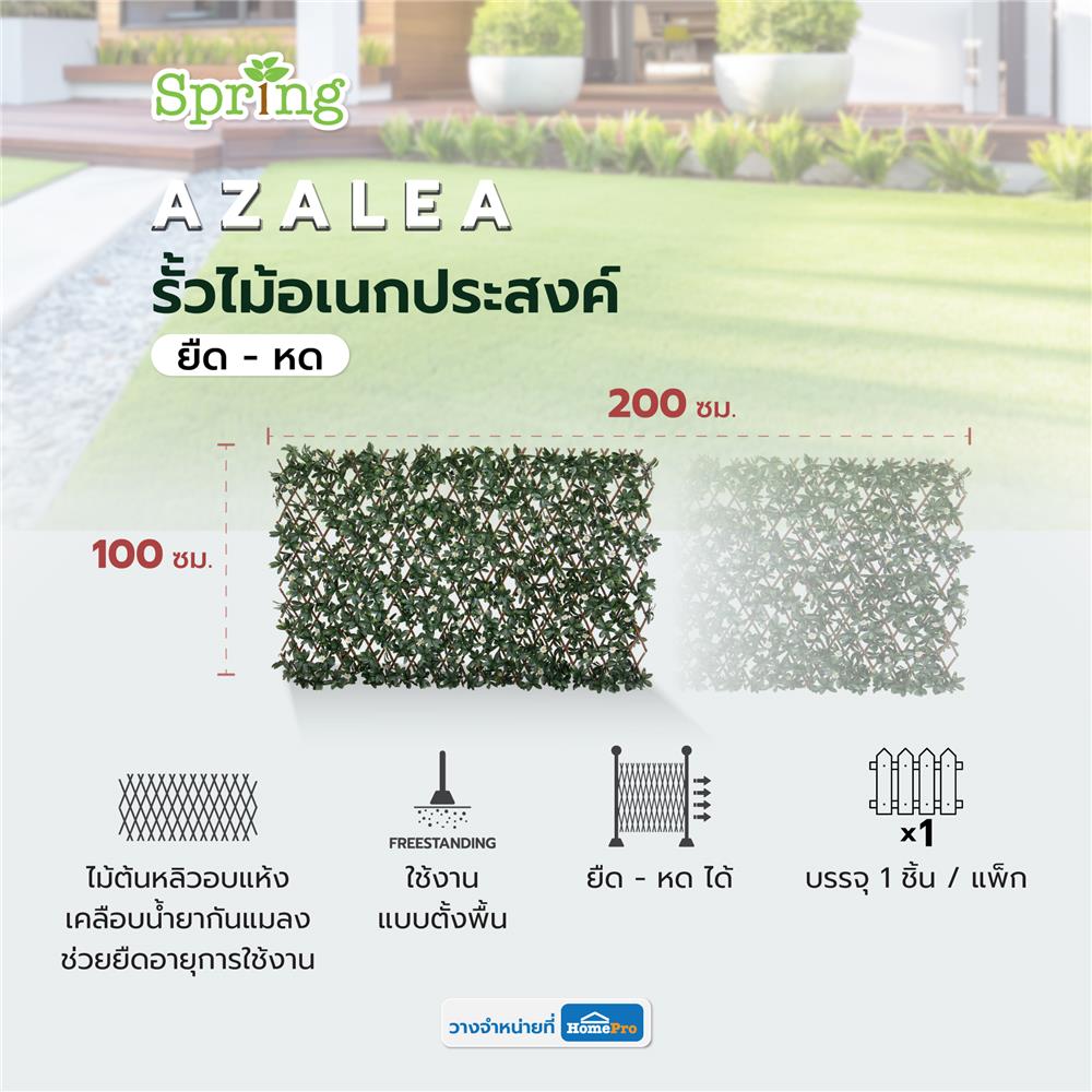 รั้วไม้อเนกประสงค์ ยืด-หด SPRING AZALEA 200X100 ซม.
