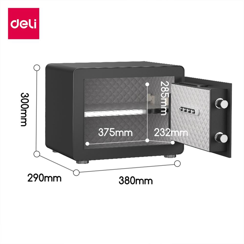 ตู้นิรภัย ELECTRONIC DELI ET570-BK-01 สีดำ