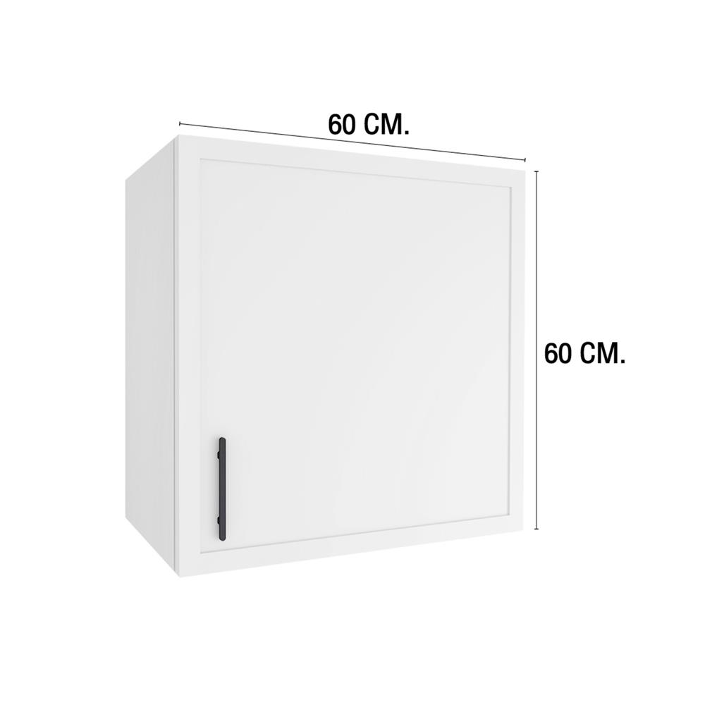 ตู้แขวนเดี่ยว MJ SLIM SHAKER 60x60 ซม. สี WHITE PEARL