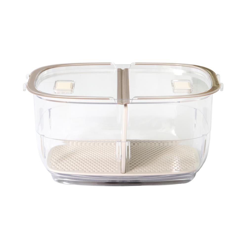 กล่องจัดเก็บในตู้เย็นและตะแกรงแบ่งชั้น KECH SNOWY