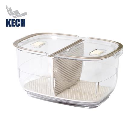 กล่องจัดเก็บในตู้เย็นและตะแกรงแบ่งชั้น KECH SNOWY_0