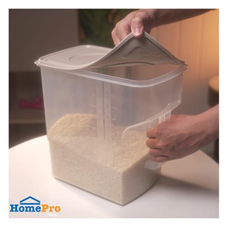 กล่องข้าวสารอเนกประสงค์มีหูจับ 11 กก. KECH สีขาว/ครีม_4