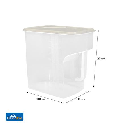 กล่องข้าวสารอเนกประสงค์มีหูจับ 11 กก. KECH สีขาว/ครีม_6