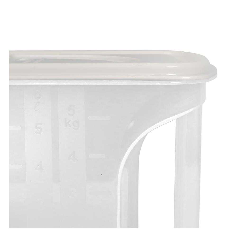 กล่องข้าวสารอเนกประสงค์มีหูจับ 6 กก. KECH สีขาว/ครีม