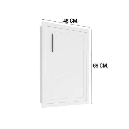 บานซิงค์เดี่ยว MJ SLIM SHAKER 46x66 ซม. สี WHITE PEARL_3