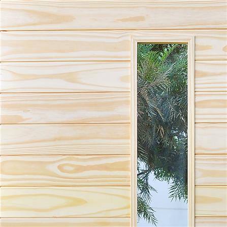 ประตูไม้สน D2D-809 90X220 ซม. สีธรรมชาติ ไม่เจาะลูกบิด_2