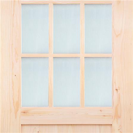 ประตูไม้เฮมล็อกเฟอร์ AZLE ZEN 100X200 ซม. สีธรรมชาติ ไม่เจาะลูกบิด_1