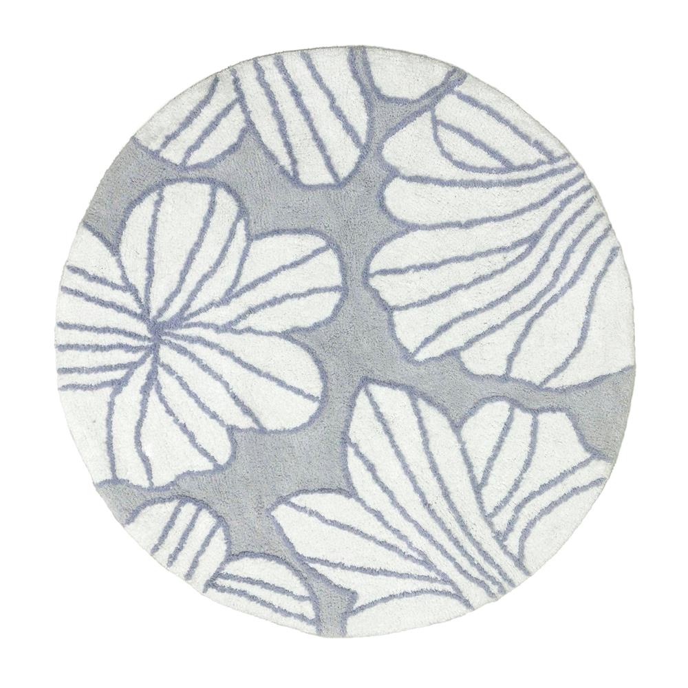 พรม HOME LIVING STYLE EMILY BLOSSOM 90X90 ซม. สีเทา_0