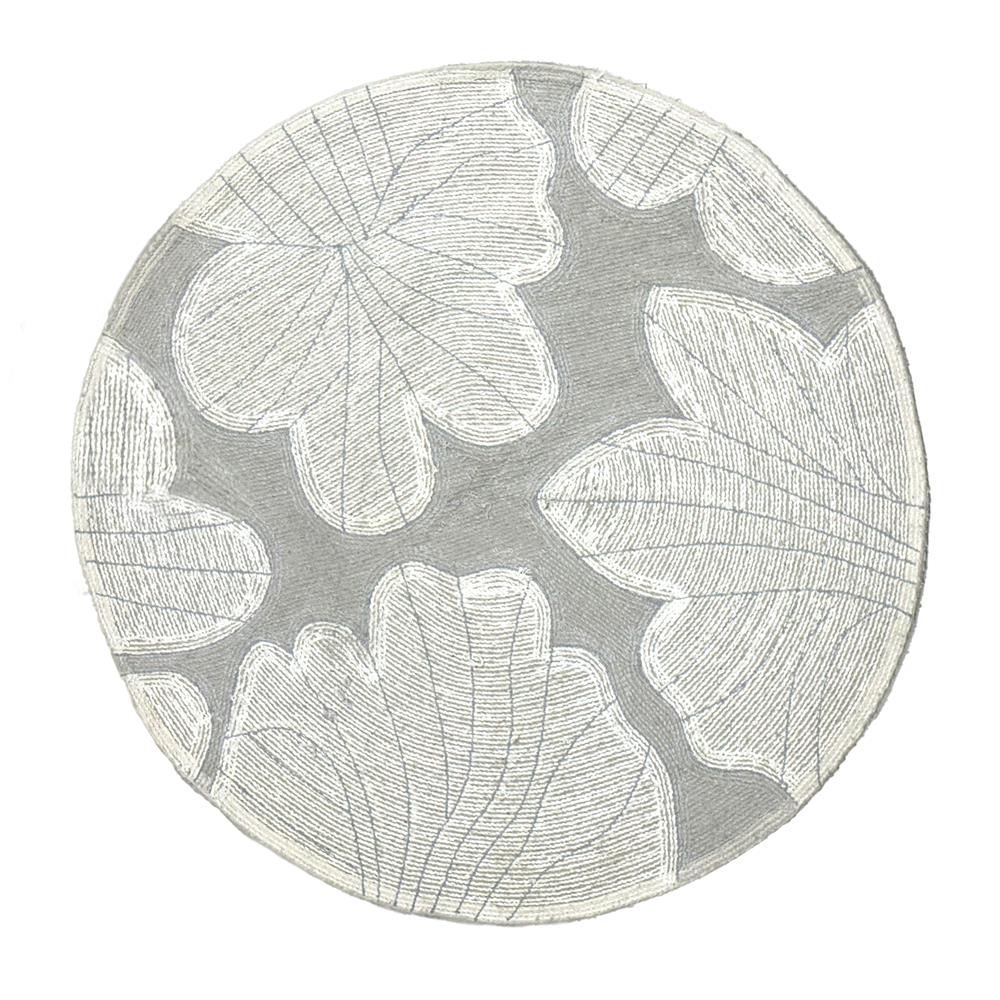 พรม HOME LIVING STYLE EMILY BLOSSOM 90X90 ซม. สีเทา