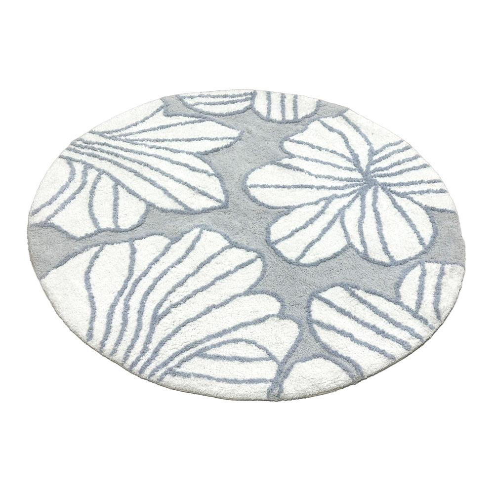 พรม HOME LIVING STYLE EMILY BLOSSOM 90X90 ซม. สีเทา