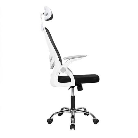 เก้าอี้สำนักงาน DELI E4955-WH-01 สีดำ/ขาว_2