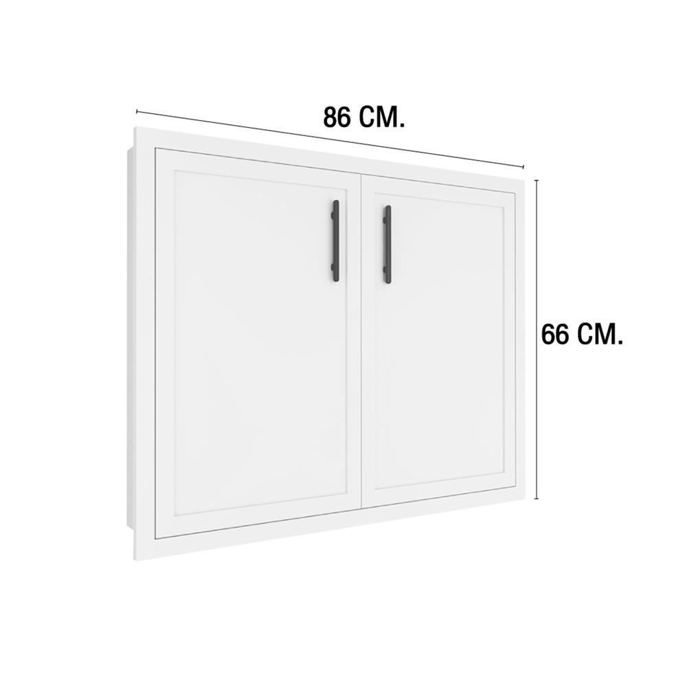 บานซิงค์คู่ MJ SLIM SHAKER 86x66 ซม. สี WHITE PEARL