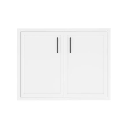 บานซิงค์คู่ MJ SLIM SHAKER 86x66 ซม. สี WHITE PEARL_0